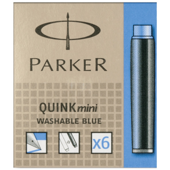 Чернильный мини картридж PARKER ДЛЯ ПЕРЬЕВОЙ РУЧКИ, СИНИЙ Чернильный мини картридж PARKER ДЛЯ ПЕРЬЕВОЙ РУЧКИ, СИНИЙ
